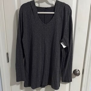 Charcoal Gray Women's Long Sleeve Top